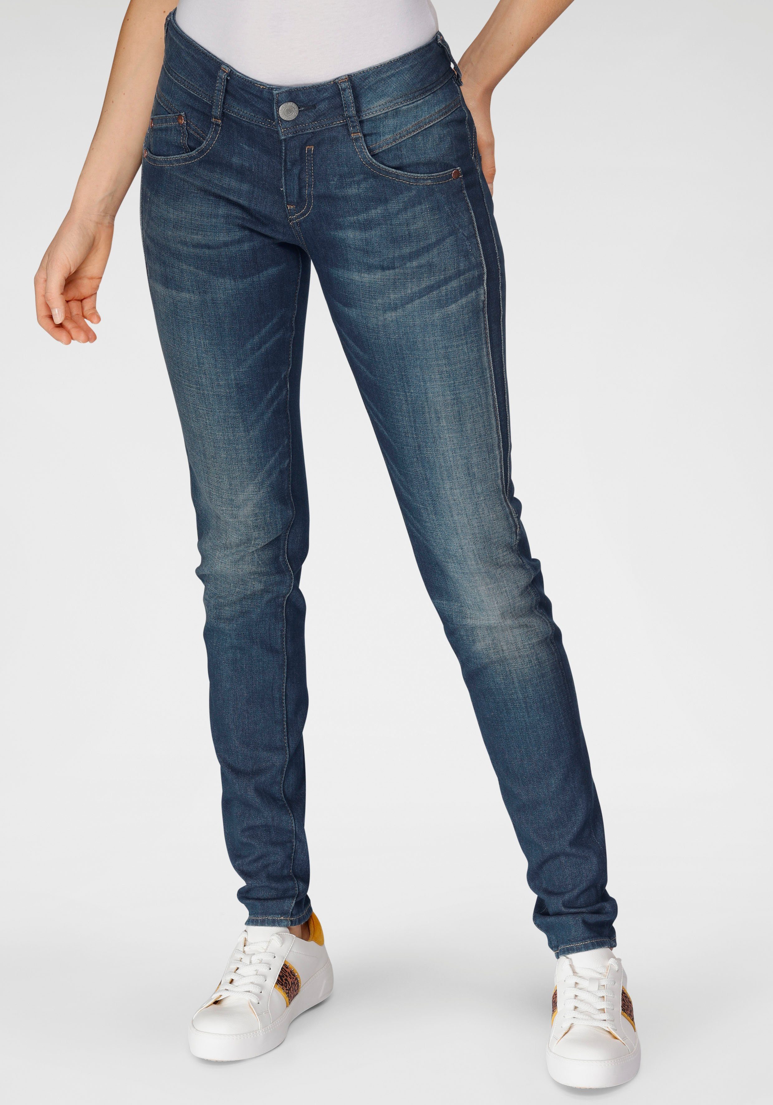 Herrlicher Slim-fit-Jeans »GILA SLIM CASHMERE« mit Figur streckendem  Beinverlauf online kaufen | OTTO