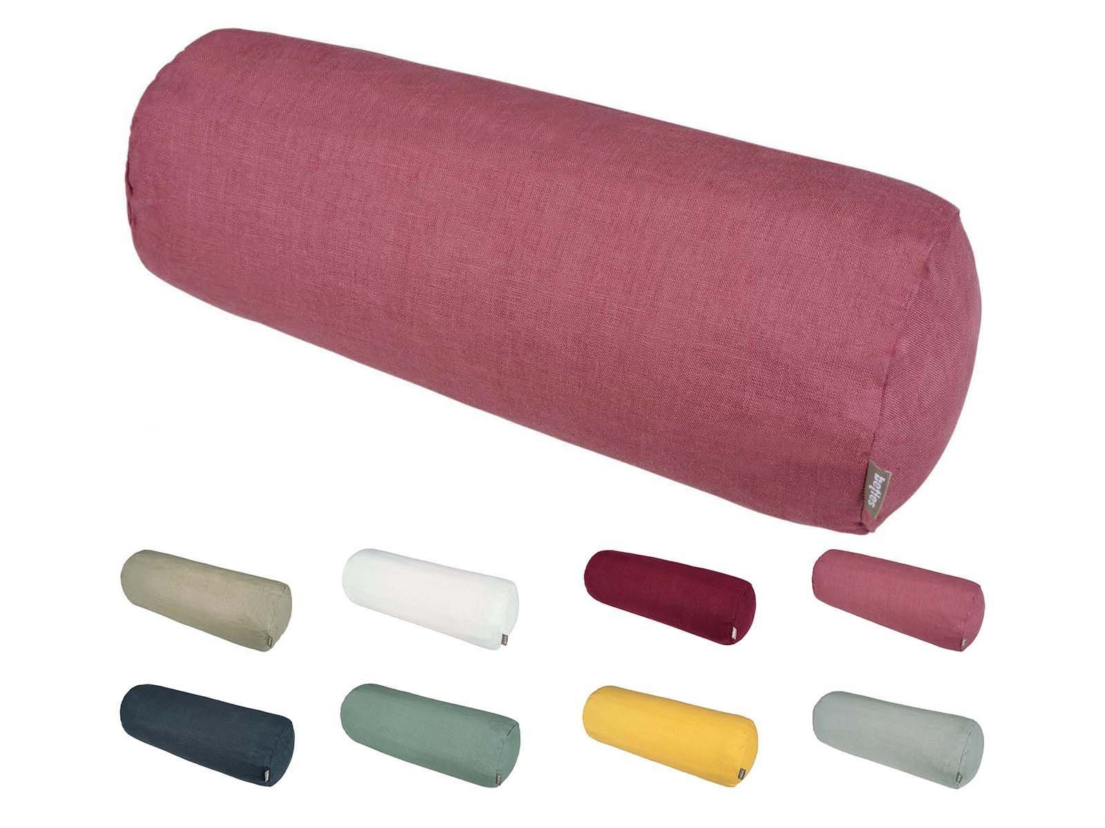 beties Nackenrollenbezug Leinen, (1 Stück), 100% Leinen ca. 15x40 cm mit Reißverschluss rose de provence