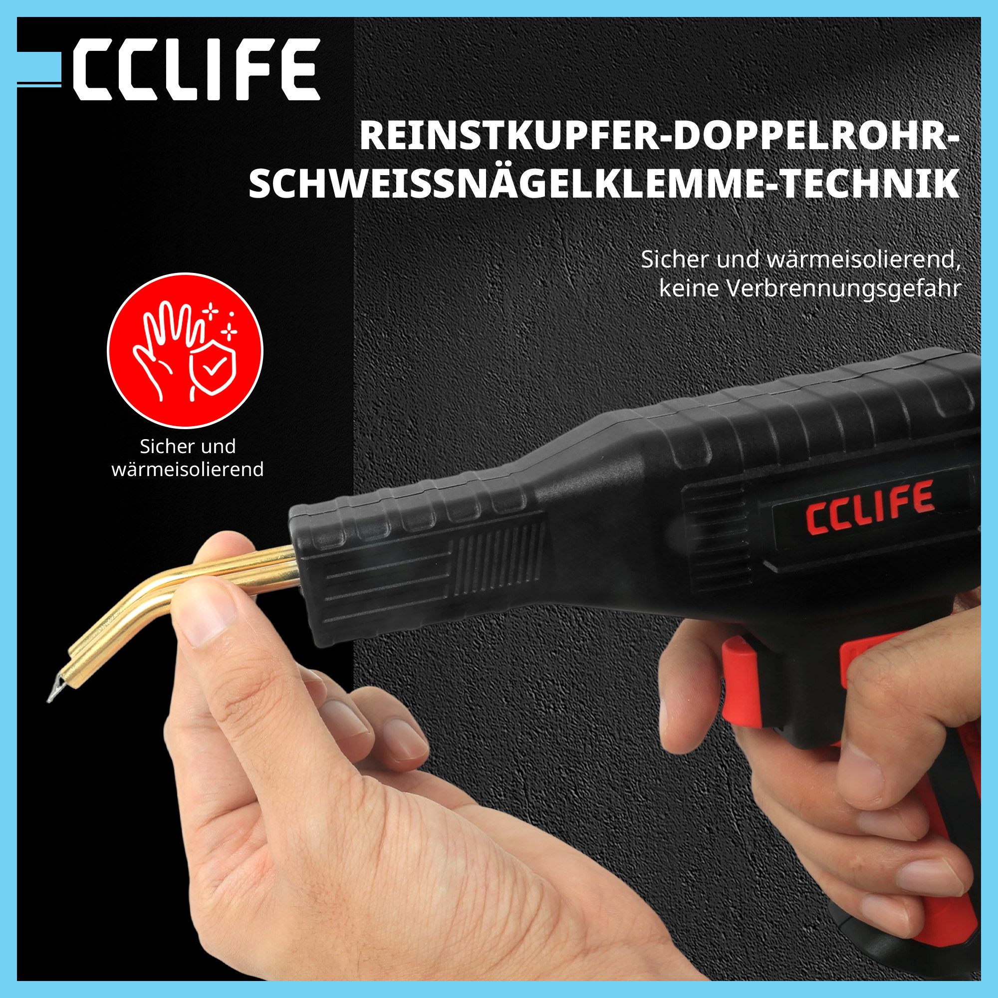 CCLIFE Kunststoff-Reparaturset CCLIFE Kunststoff Schweißgeraet Auto Stoßstange Reparatur Werkzeug – Bild 5 von 5