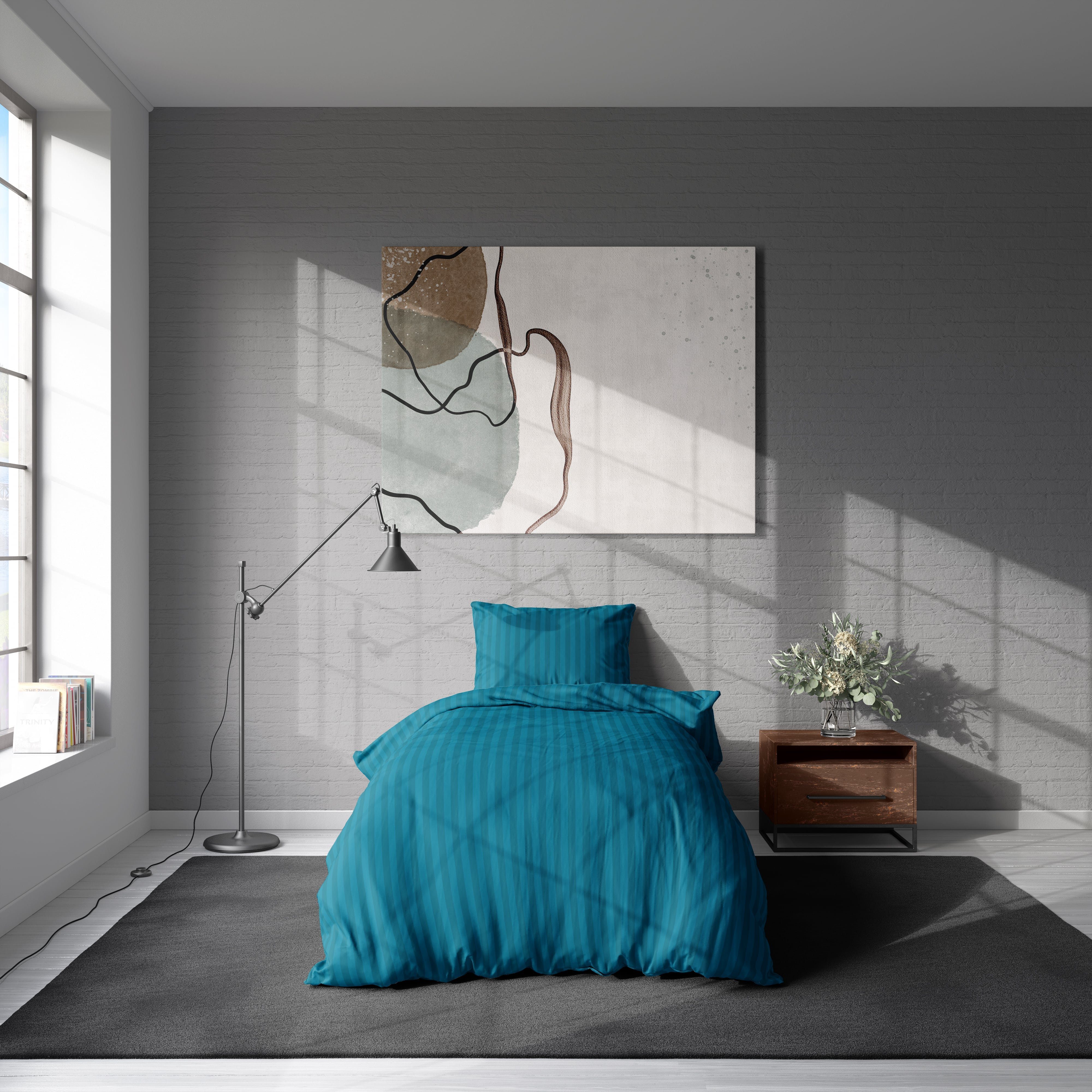 One Home Bettwäsche Damast, Mikrofaser, gestreift günstig online kaufen