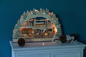 Myflair Möbel & Accessoires LED Schwibbogen Weihnachtsdeko (1-tlg), aus Holz, mit LED Beleuchtung, Höhe ca. 39 cm