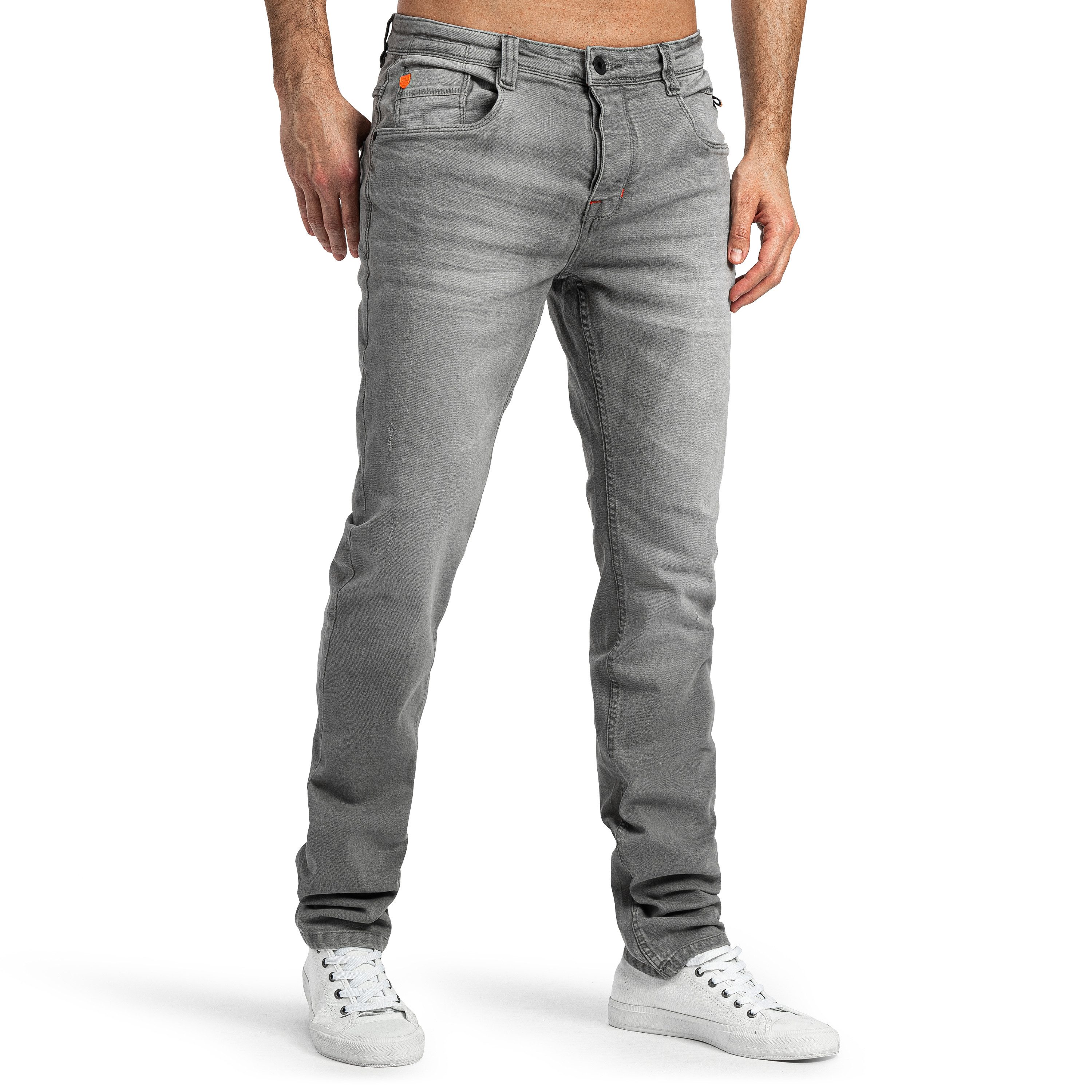 SUBLEVEL Slim-fit-Jeans Herren Jeans Slim Straight Fit Stretch Hose Flexible 5 Pocket, mit stretch Anteil