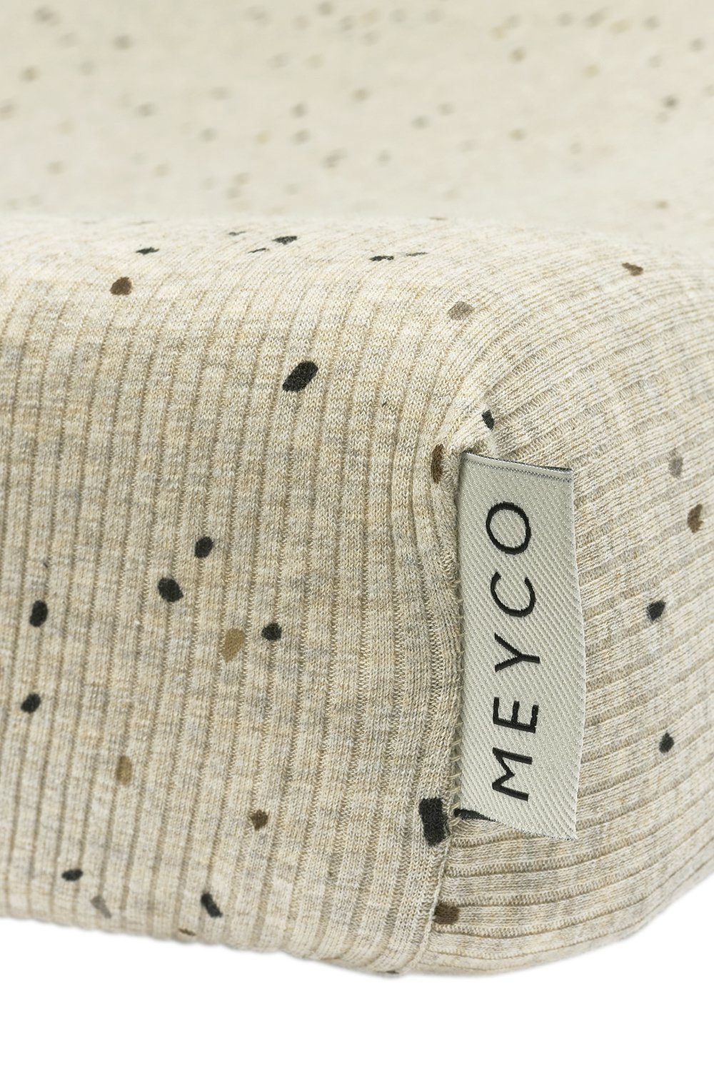 Baby Melange Sand (1-tlg), Rib Mini Meyco Wickelauflagenbezug 50x70cm Spot