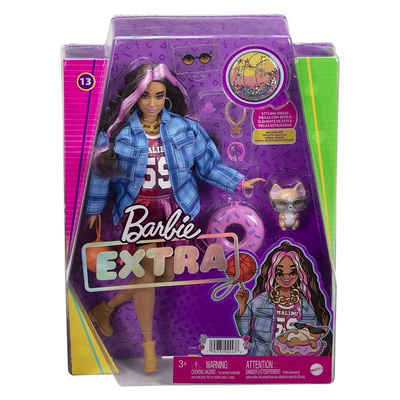Mattel® Puppen Accessoires-Set Mattel HDJ46 - Barbie - Extra - Puppe mit Styling-Zubehör und Tier