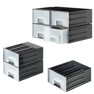 Navaris Organizer Kleinteile Magazin groß mit 4 Schubladen - Sortierkasten Sortierbox (1 St)