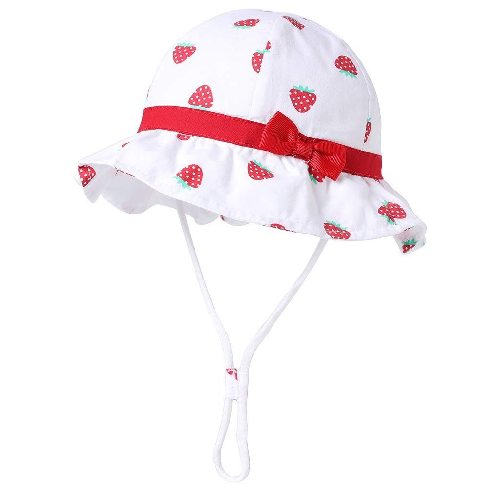 Leway Sonnenhut »Baby Mütze Baumwolle Sommerhut Faltbarer Sonnenhut mit  Kinnriemen Mädchen Jungen (Erdbeere)« (1-St) online kaufen | OTTO