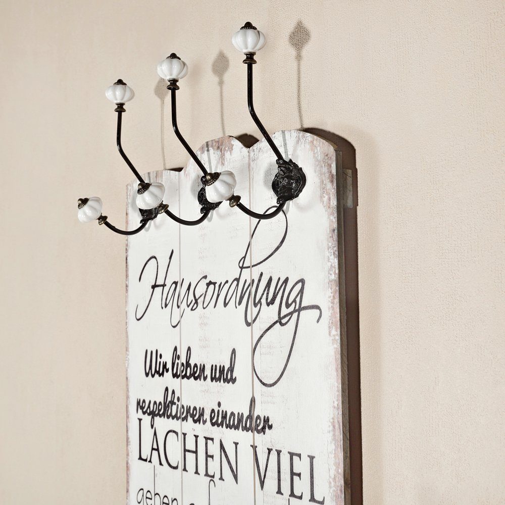 Mucola Wandgarderobe Wandgarderobe Garderobenpaneel Garderobe Wandpaneel Flurgarderobe (Stück, Wandgarderobe), Unkomplizierte Befestigung an der Wand