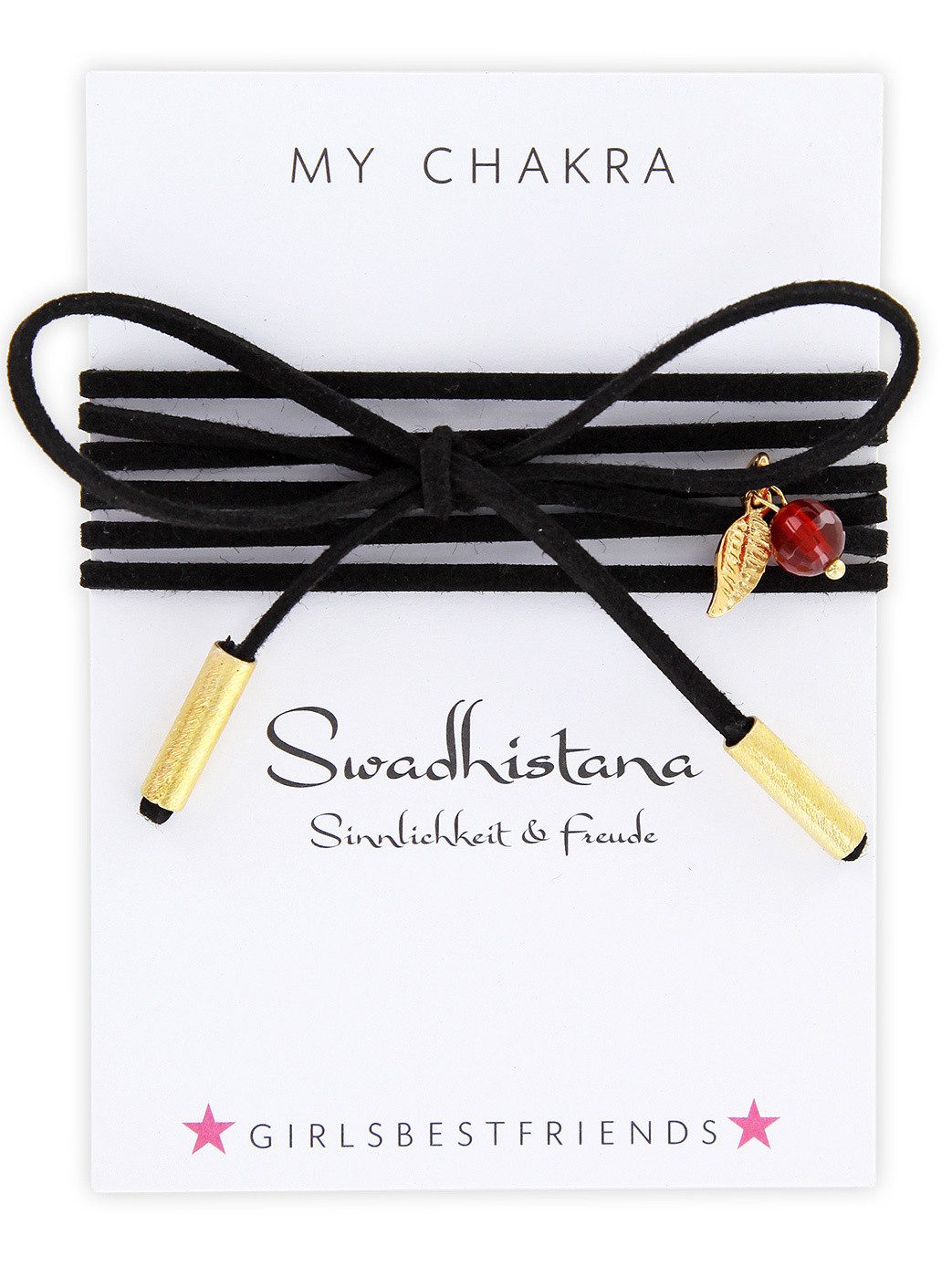 Sylvie Eder Anhänger Set Halsband MyChakra Choker (1-tlg), Halsband/Halskette aus Kunstleder.