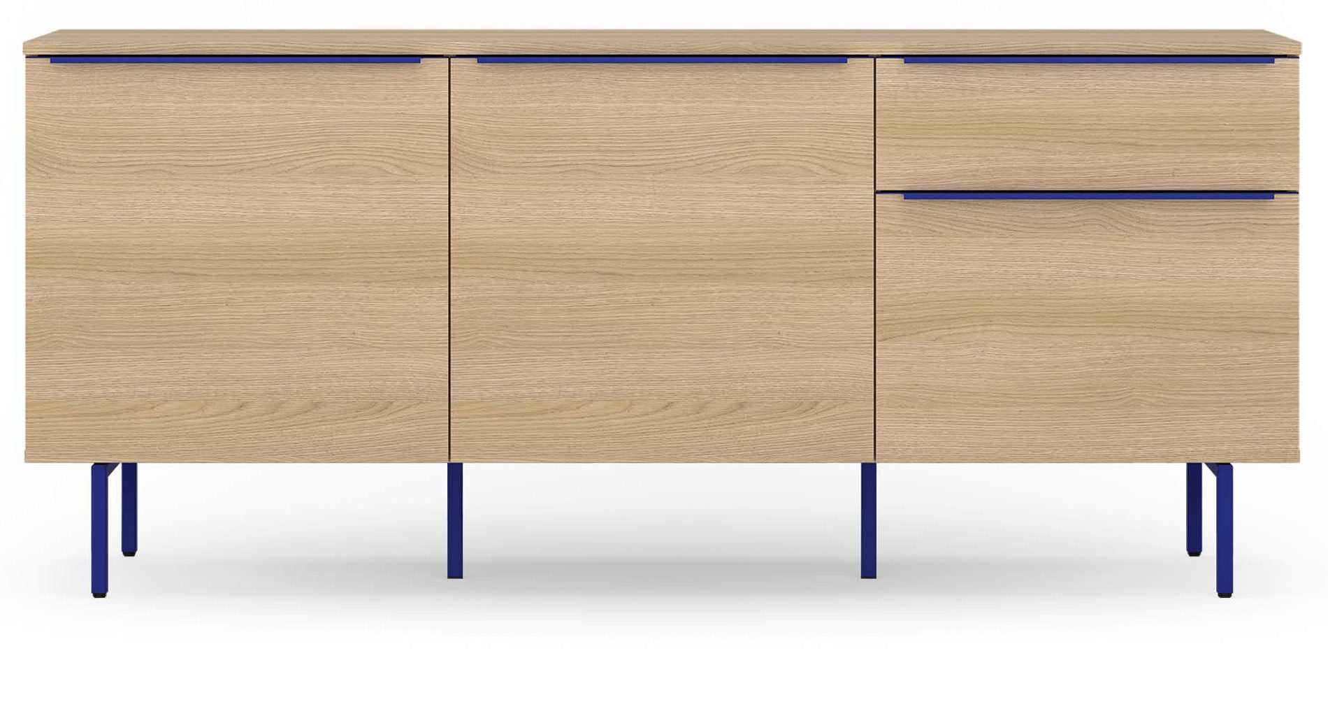 TOM TAILOR HOME Sideboard COLOR PUZZLE Low cabinet 04 – 1 Schublade und 3 Türen, Breite 1650 mm – Stauraum mit besonderen Farbkick