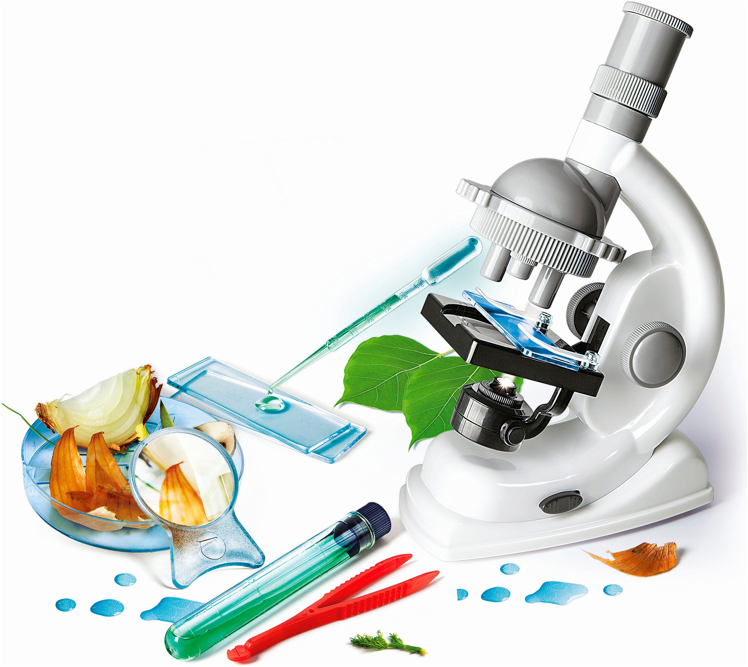 Clementoni® Experimentierkasten Galileo, Natur unter dem Mikroskop