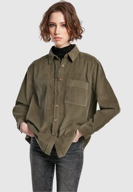 URBAN CLASSICS Langarmhemd Urban Classics Damen Ladies Corduroy Oversized Shirt (1-tlg)