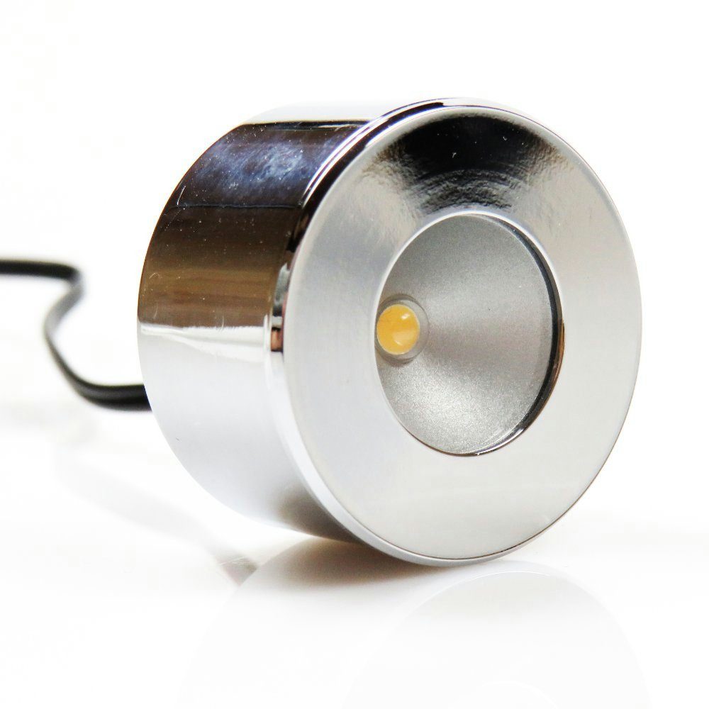 LED Unterbauleuchte Mini-Star LED SET Einbauspot Unterbauleuchte Einbaustrahler Chrom Alu