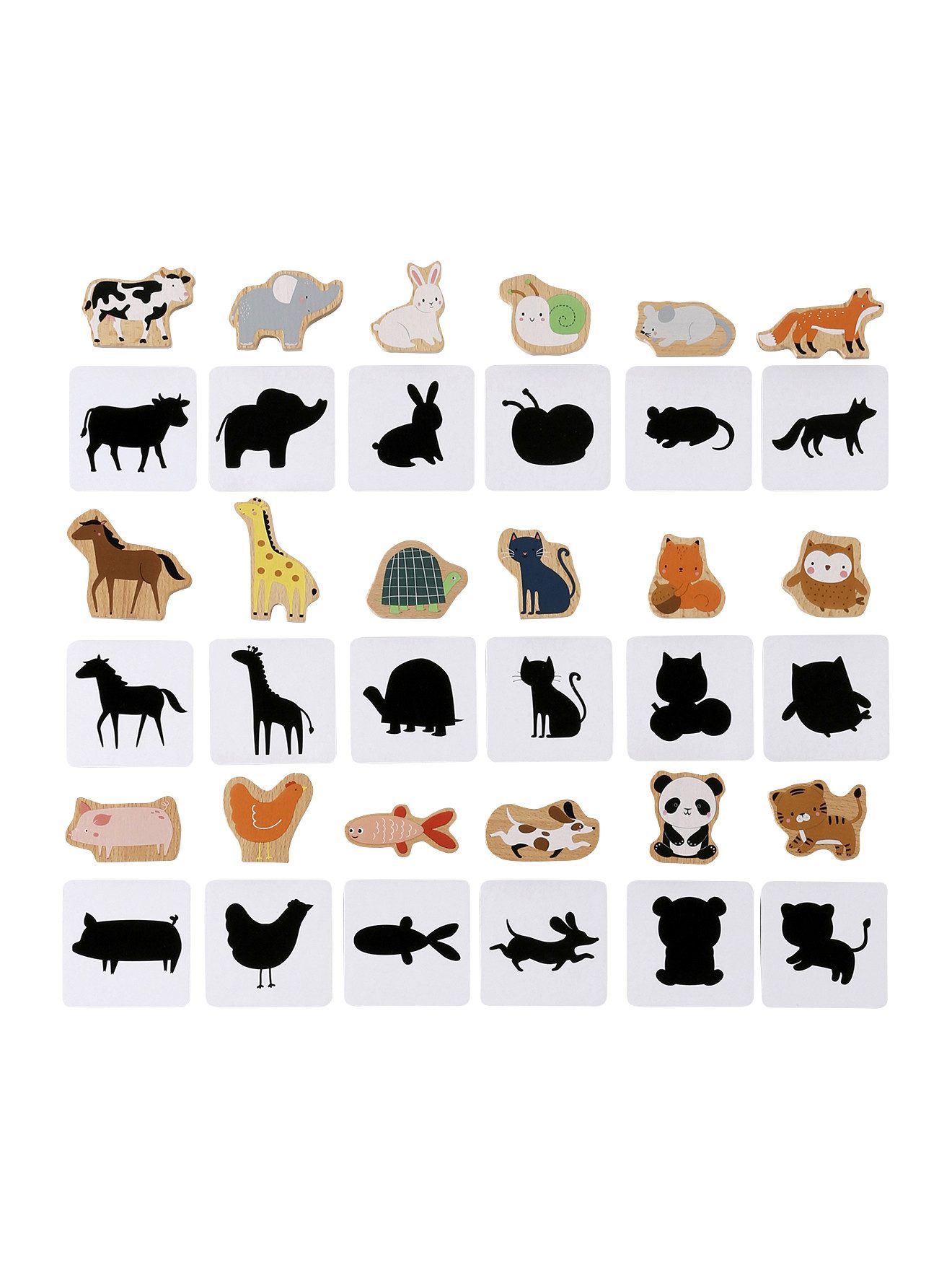 vertbaudet Lernspielzeug Kinder Logikspiele TIERE aus Holz FSC® günstig online kaufen