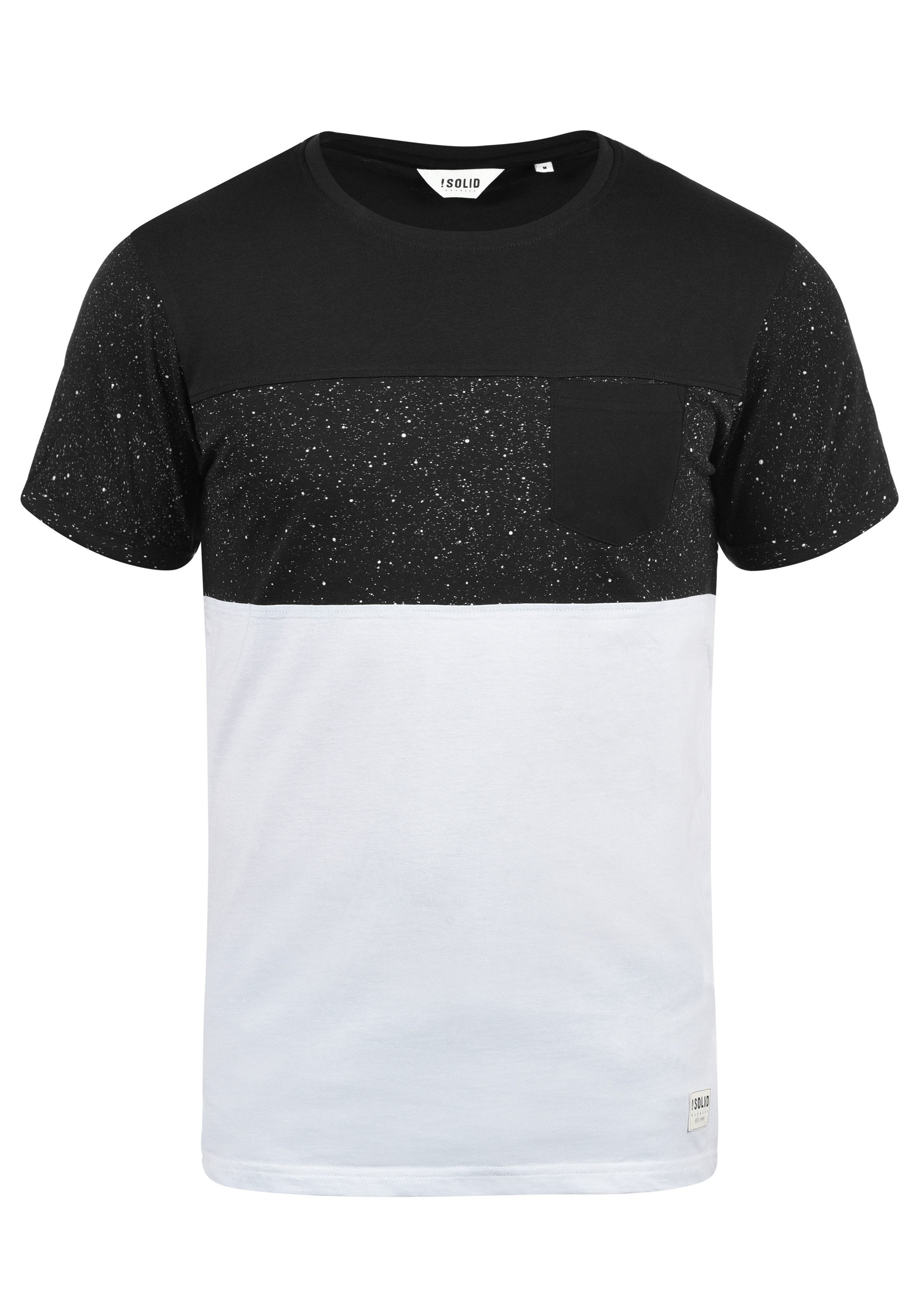 !Solid Rundhalsshirt SDKold Kurzarmshirt mit Brusttasche günstig online kaufen