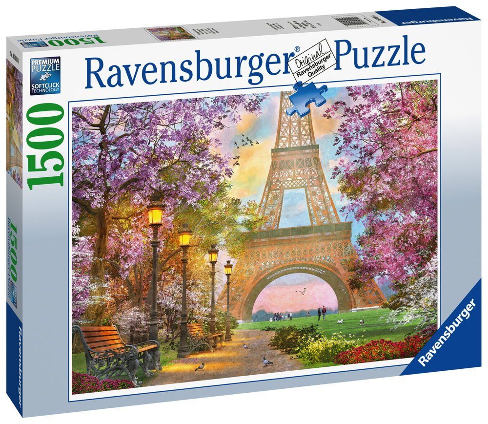 Ravensburger Puzzle 1500 Teile Puzzleteile Ravensburger 1500 Paris in 16000, Puzzle Verliebt
