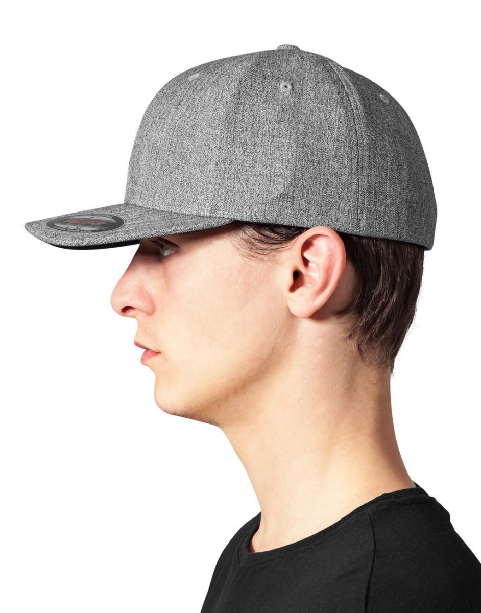 Flexfit Baseball Cap Plain Span Flexfit / Schwarze Schirmunterseite