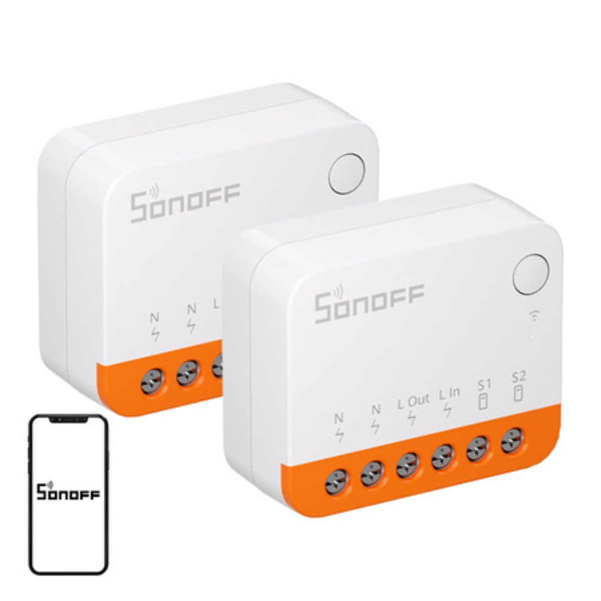 Sonoff SONOFF MINIR4 (Extreme) Schalter, 2er-Pack Smart-Home-Zubehör