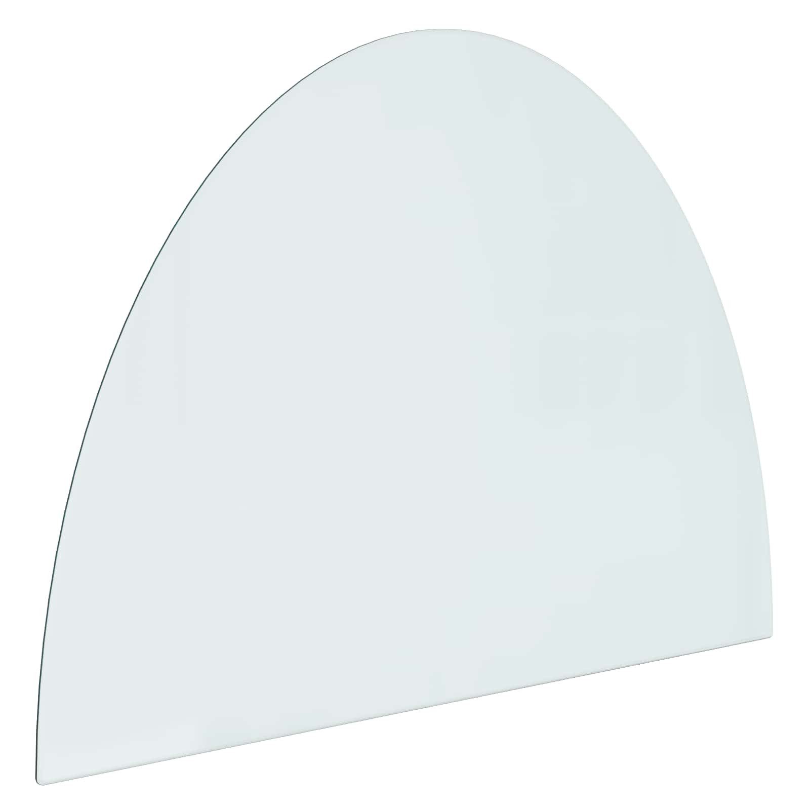 vidaXL Bodenplatte Feuerstelle Glasplatte Transparent 800 x 600 mm Glas, (1-St)