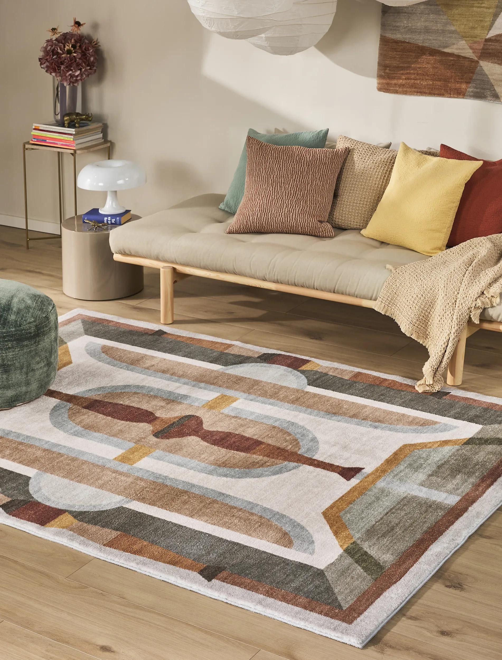 benuta Teppich Mara, rechteckig, Höhe: 6 mm, Kunstfaser, Berber, Ethno-Style, Wohnzimmer