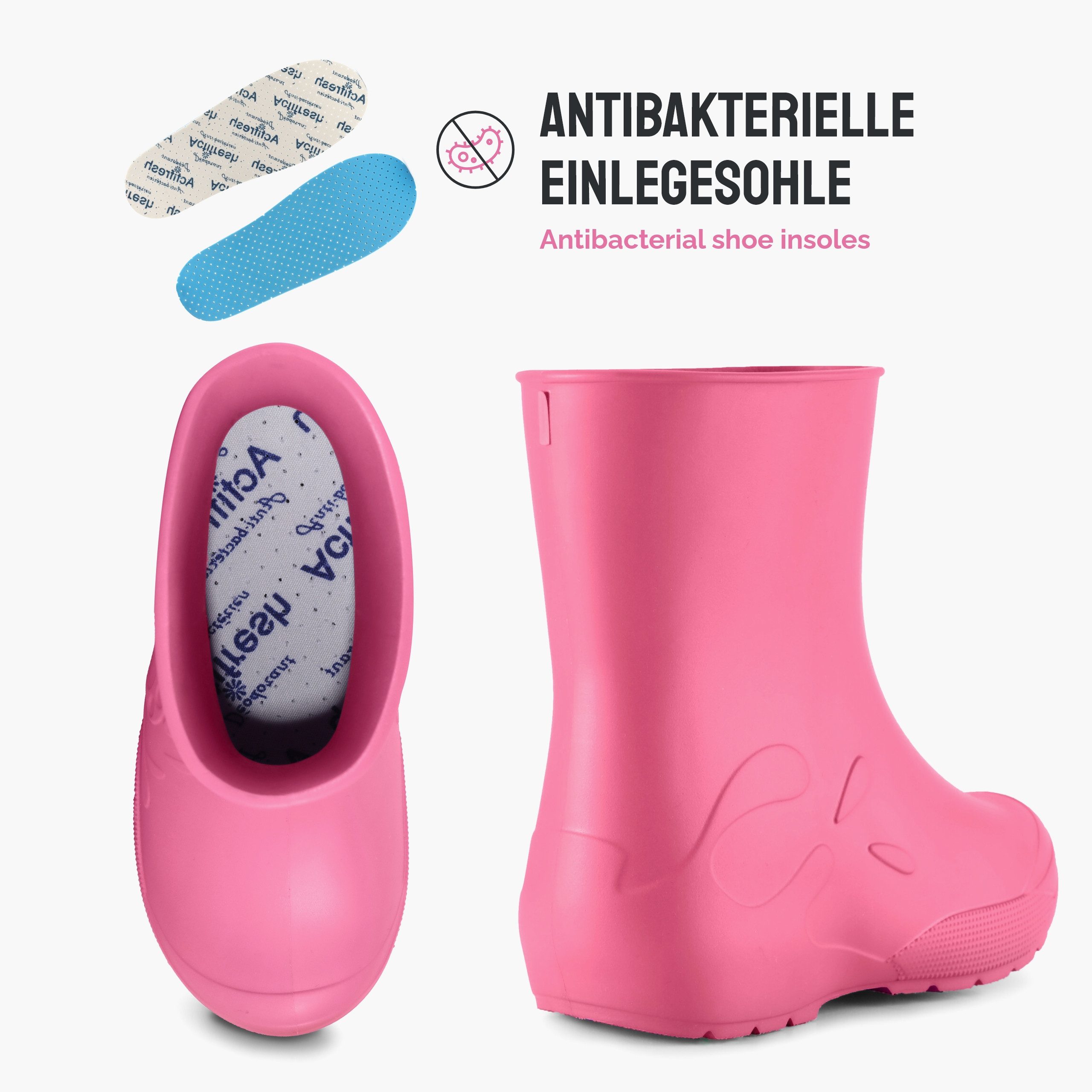Ladeheid EVA Kinder Regenschuhe LA-CA-10 Gummistiefel – Bild 2 von 5