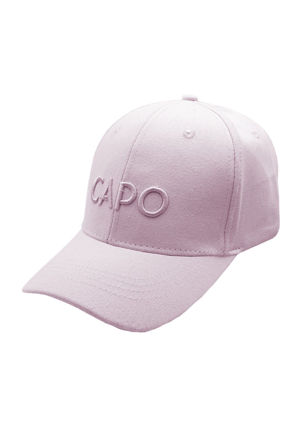 CAPO Baseball Cap Baseballcap 3D-Stickerei, 6 Panel lilac