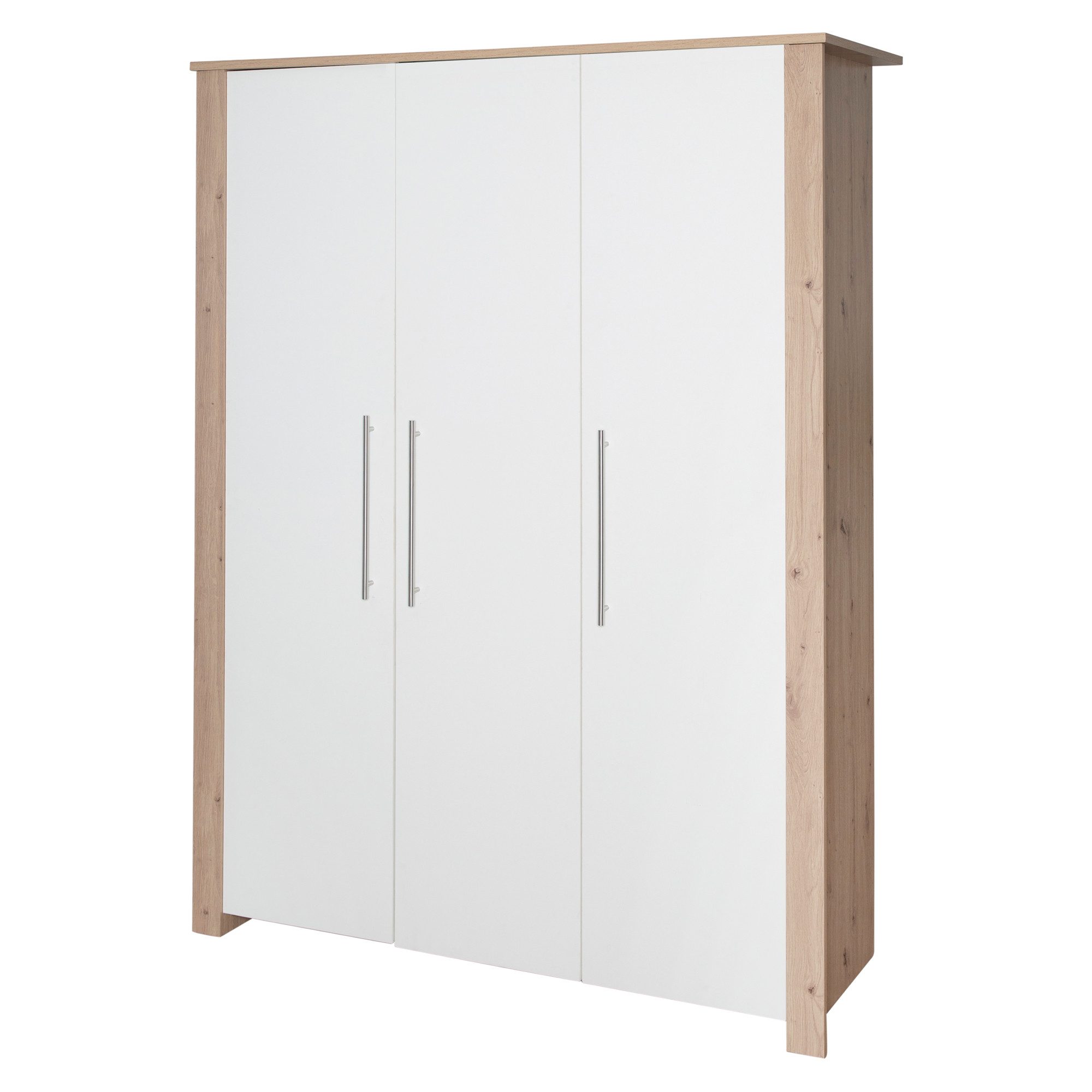 roba® Kinderkleiderschrank Malo 3-türig Weiß lackiert günstig online kaufen