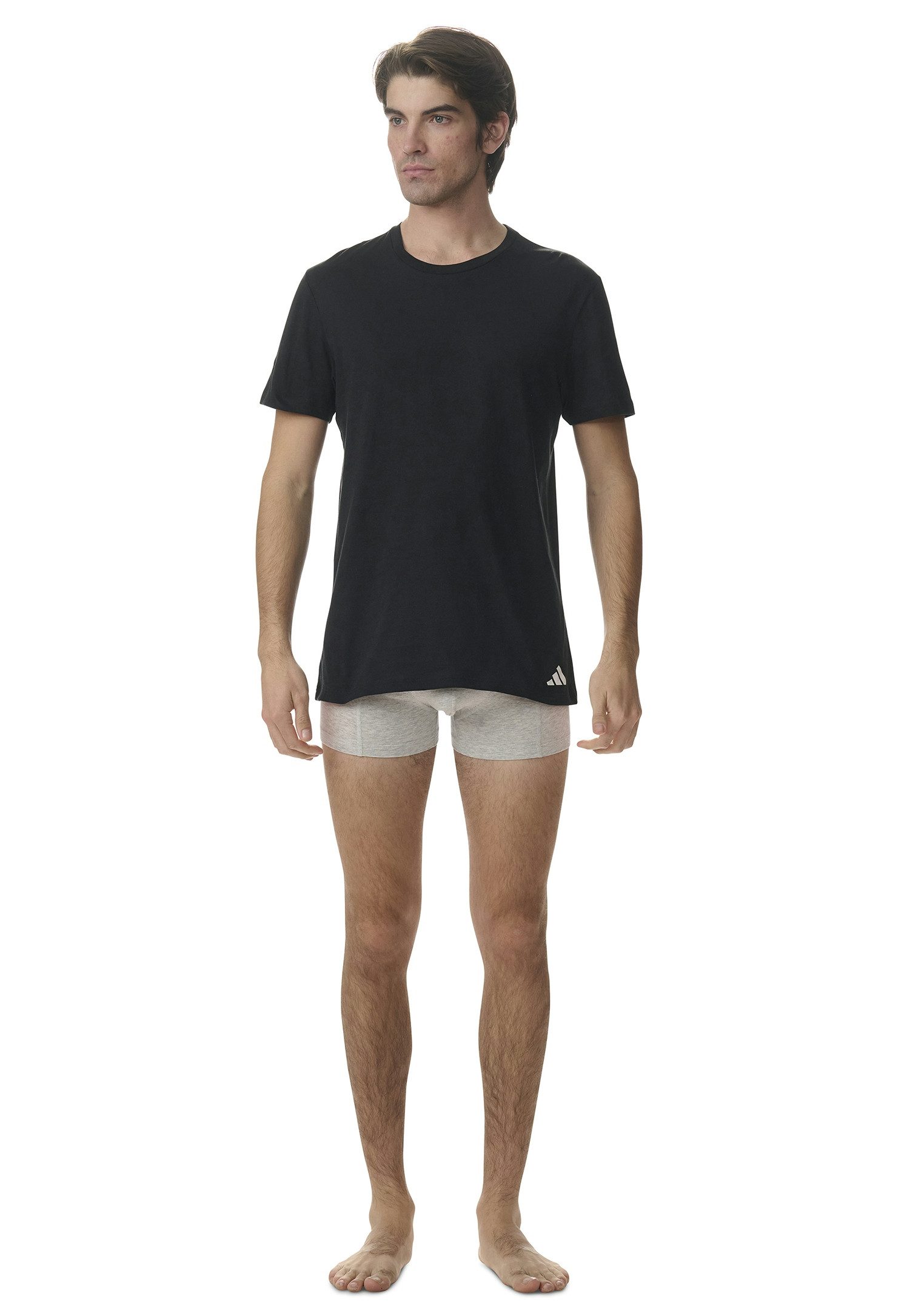 adidas Sportswear T-Shirt Active Core Cotton (3er Pack) Lockere Passform, Rundhals-Ausschnitt, Kurzarm
