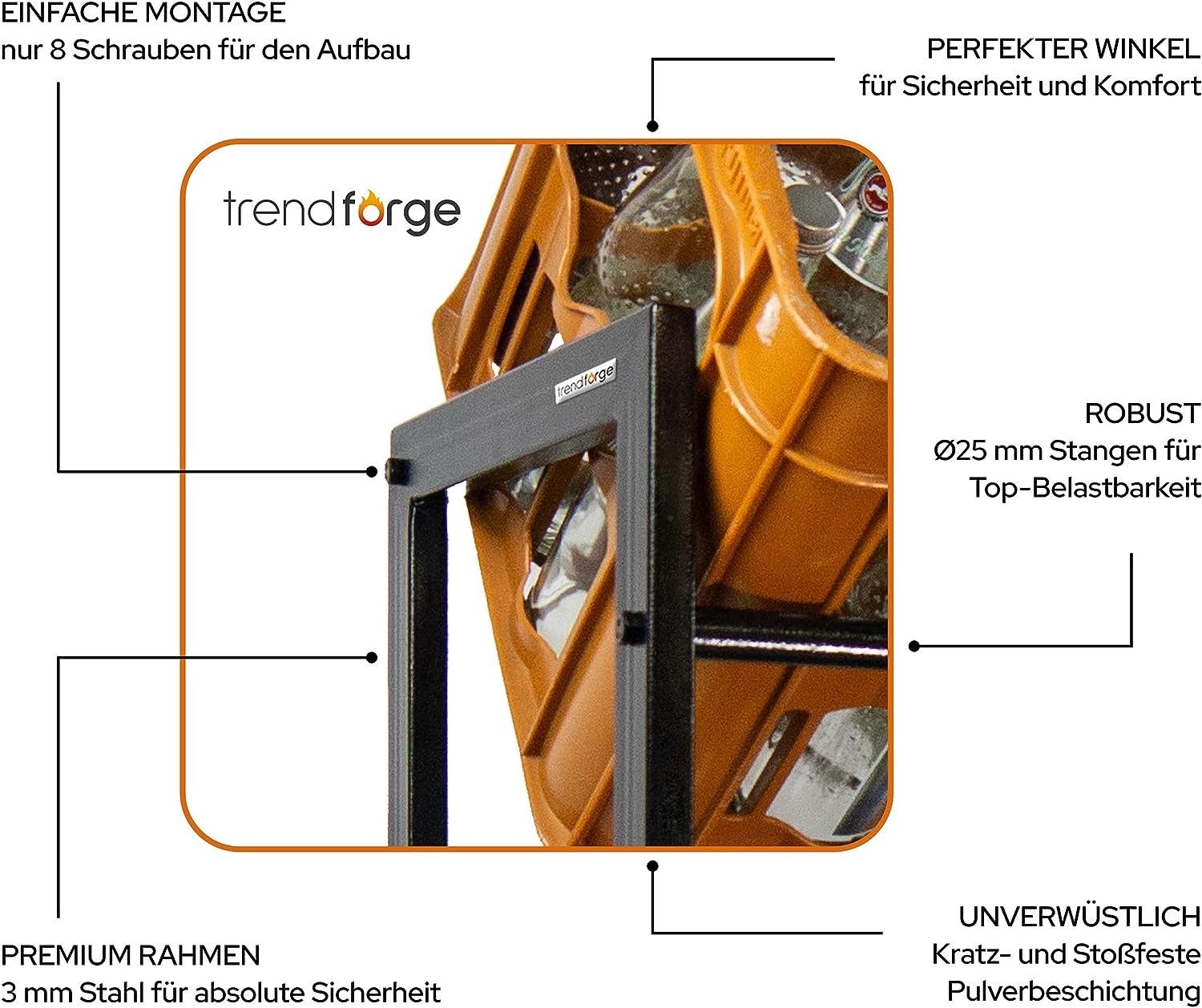 trendforge Regal Getränkeregal Kistenregal für 6 Kisten, Belastung bis 150 Kg pro Ebene