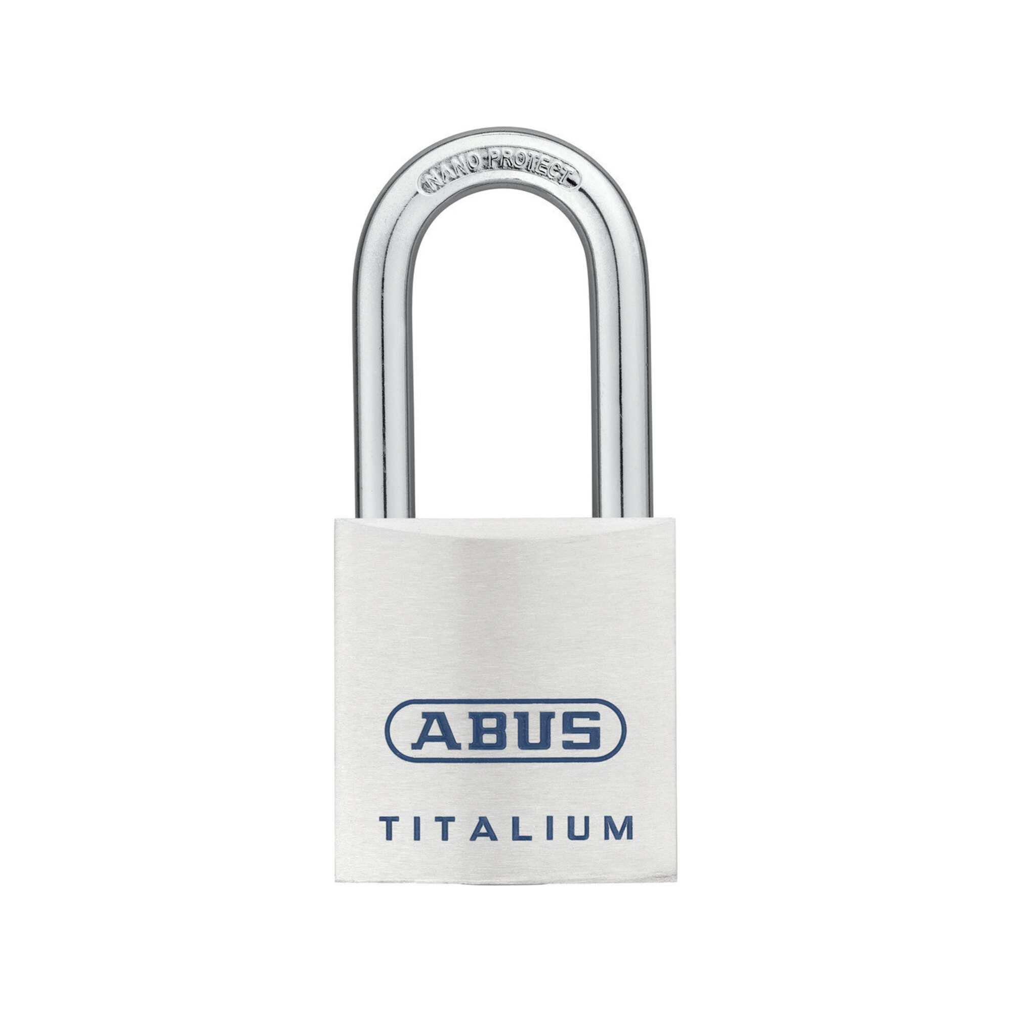 ABUS Vorhängeschloss ABUS Vorhangschloss Titalium 80TI/40HB40 TITALIUM™Spezialaluminium