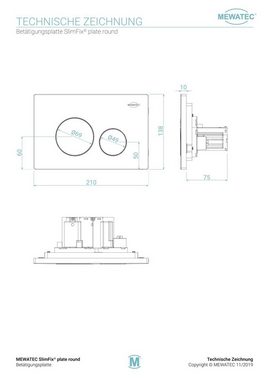 MEWATEC Vorwandelement WC SlimFix - Das Marken Vorwandelement mit super flacher Elementtiefe