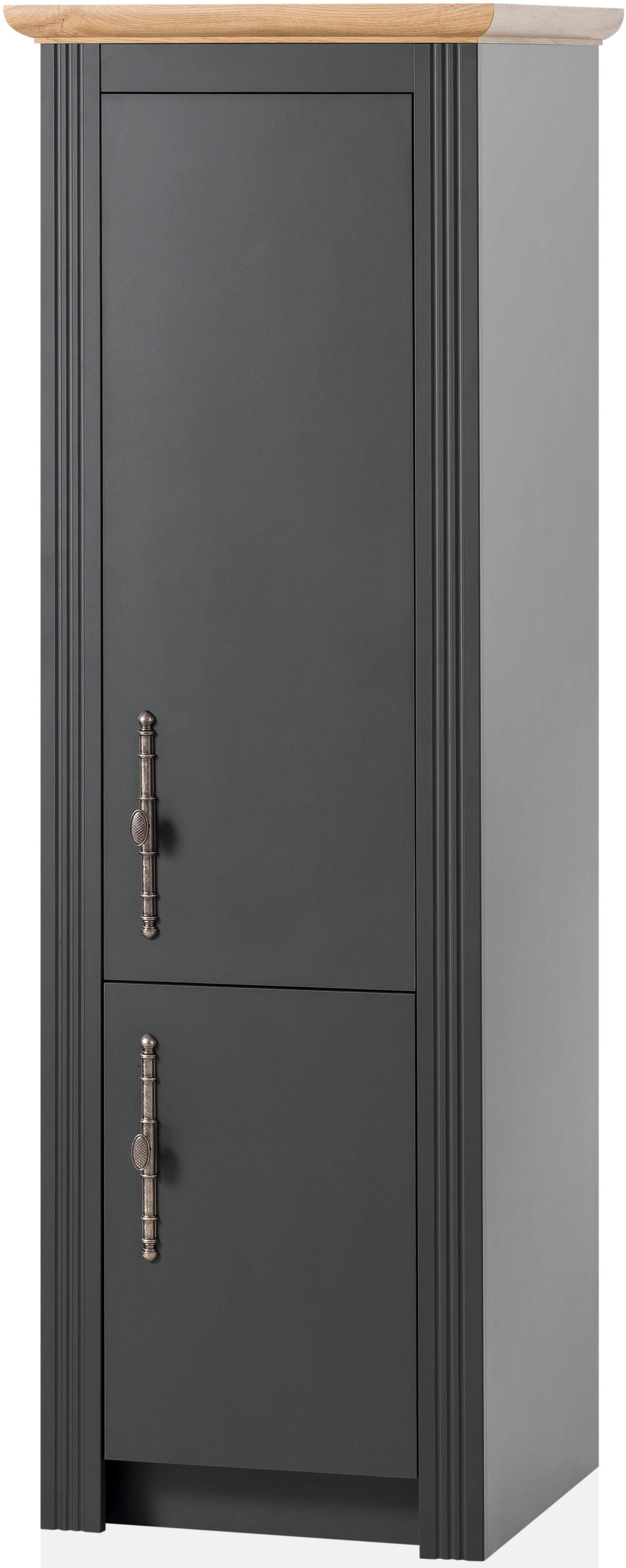 OTTO home Küchenzeile KS-Westminster, Pantryküche im Landhaus Stil, hochwertige Metallgriffe, (Set), Breite 257 cm, Kommode, Wandpaneel, Stauraumschrank, Herdumbau