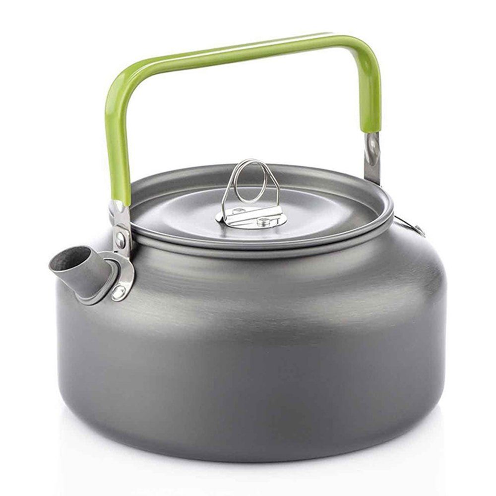 GelldG Wasserkessel Kaffeekanne Wasserkocher Aluminium Tragbar Kessel Camping Teekanne