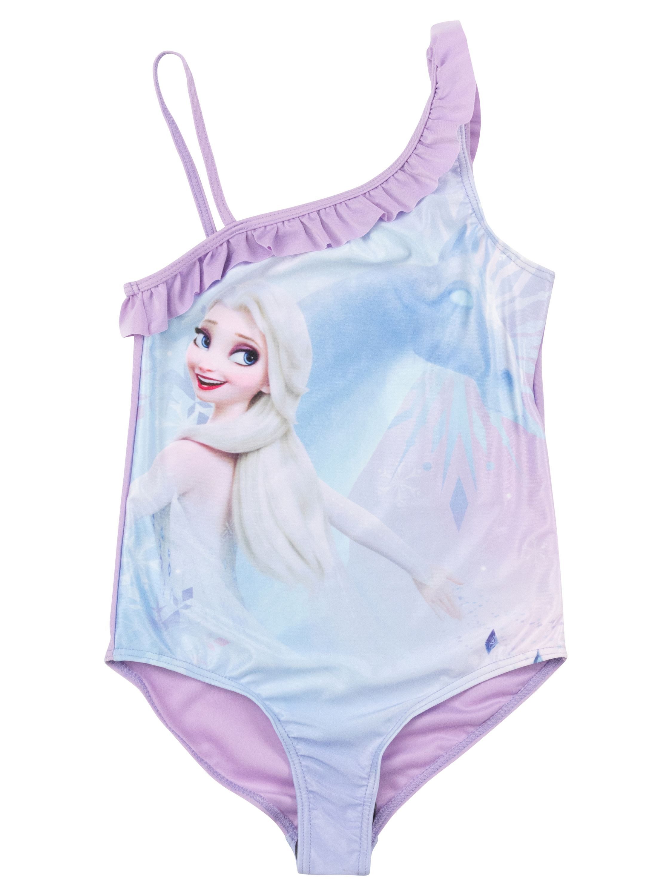 Badeanzug Disney Die Eiskönigin Badeanzug mit Rüschen Elsa Frozen Einteiler