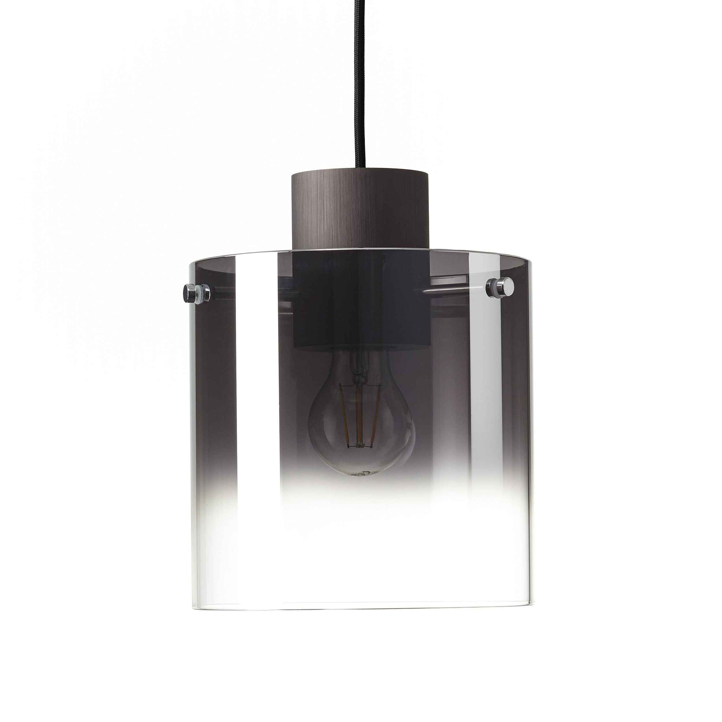Lightbox Hängeleuchten, ohne Leuchtmittel, Hängelampe Ø 20 cm Höhe, E27, 120 Metall/Glas 60 W, cm, max