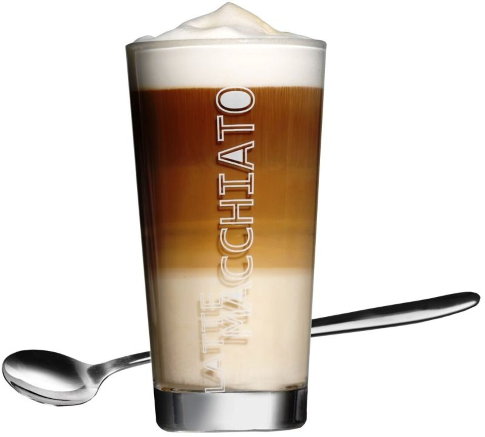 Ritzenhoff & Breker Latte-Macchiato-Glas Lena Latte Macchiato Gläser + Löffel 350 ml, 2-tlg., Glas – Bild 4 von 5