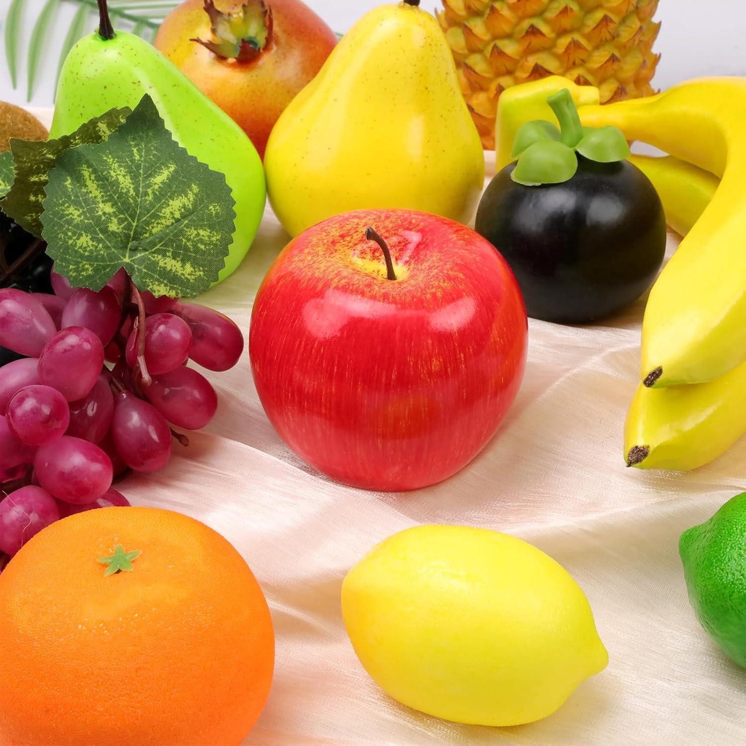 Kunstpflanze Künstliche Früchte 13 Apfel Banane Traube Zitrone Orange D, LuxusKollektion, Höhe 15.5 cm – Bild 3 von 5