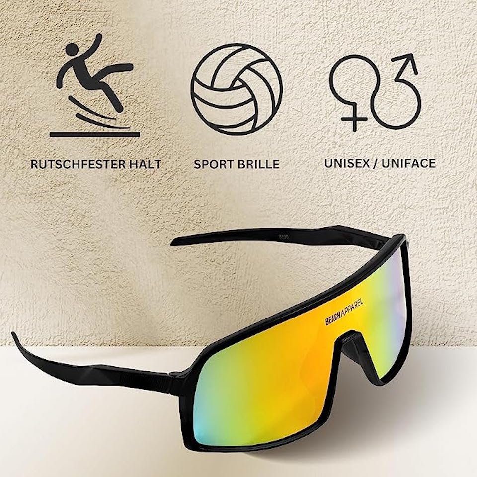 Herren Volleyball Sonnenbrille und Beach Damen Sport Beachvolleyball Sunset Sonnenbrille polarisiert Apparel