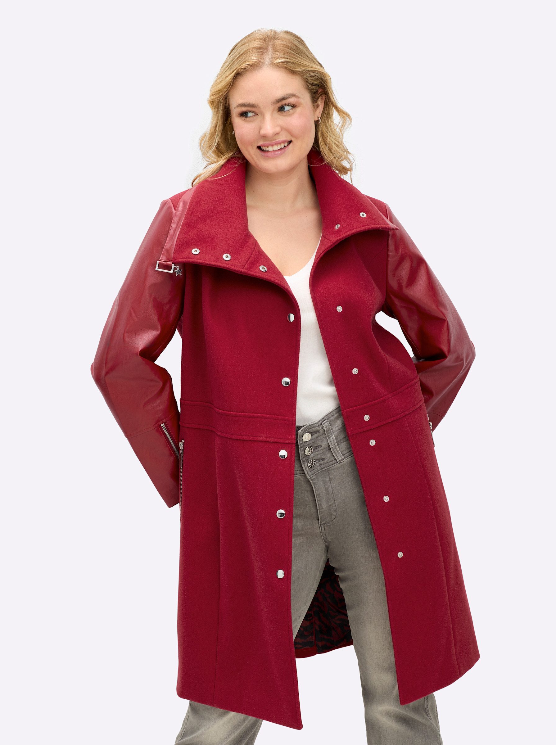 sheego by Joe Browns Allwetterjacke Kurzmantel . günstig online kaufen