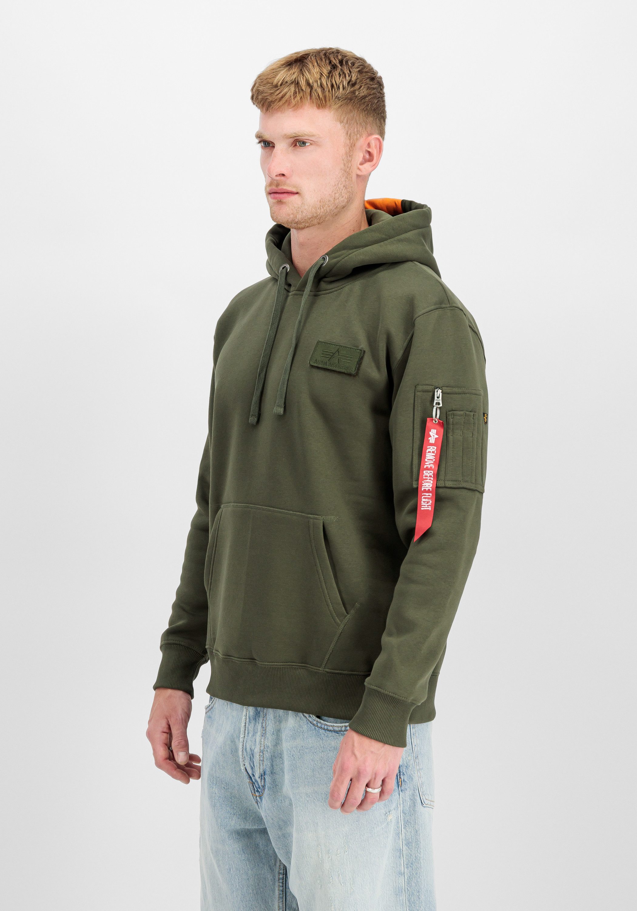 Alpha Industries Hoodie Red Stripe Hoodie – Bild 4 von 5