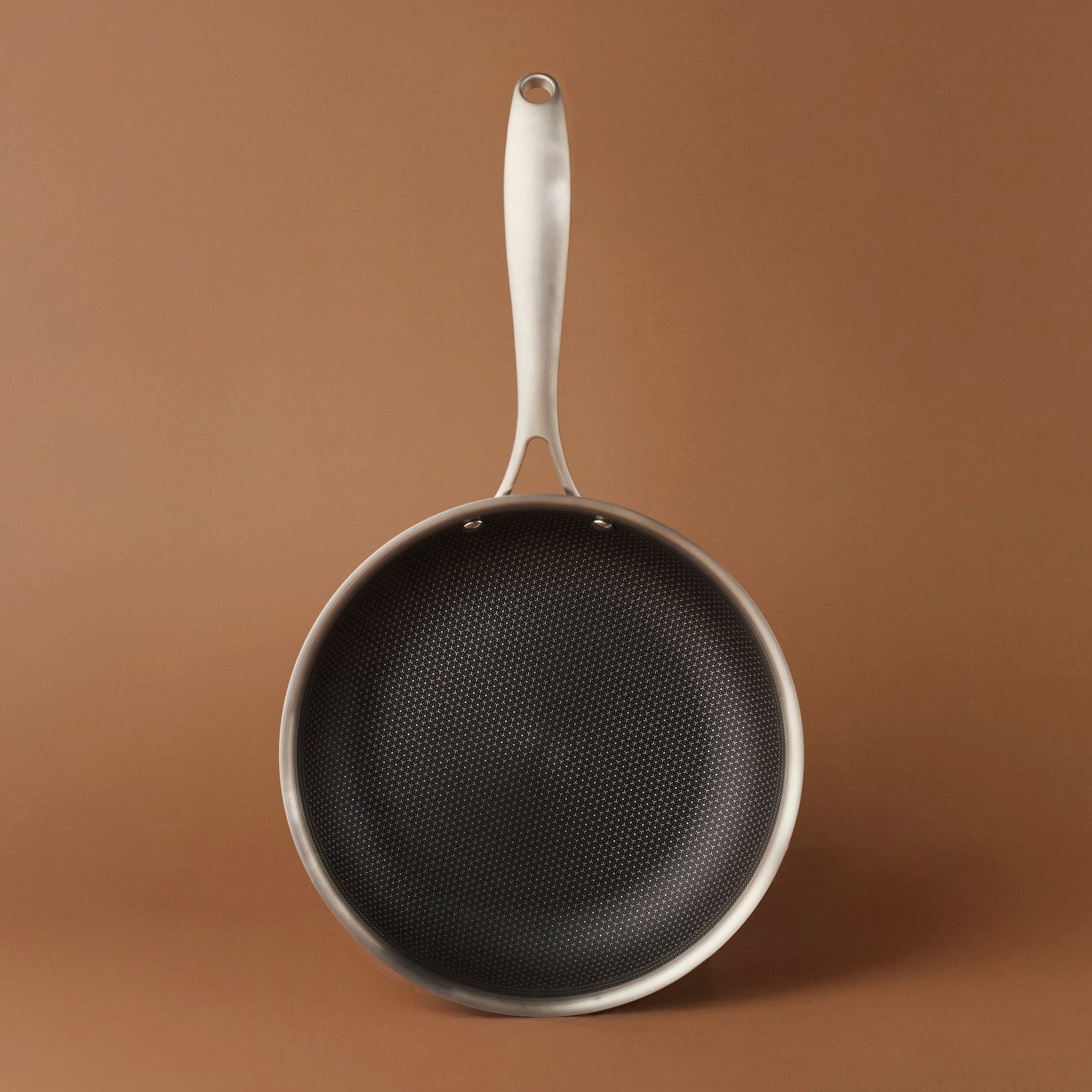 Karaca Bratpfanne Karaca 5Ply PowerSteel 316+ Edelstahl-Induktionspfanne, 24 cm, Silber