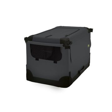 MAELSON Tiertransportbox Soft Kennel Transportbox, faltbar - anthrazit, für Hunde und Katzen geeignet