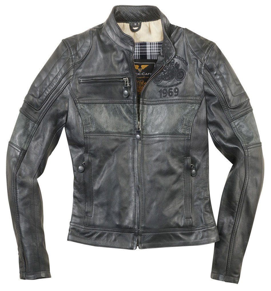 Black-Cafe London Motorradjacke Shona II Damen Motorrad Lederjacke