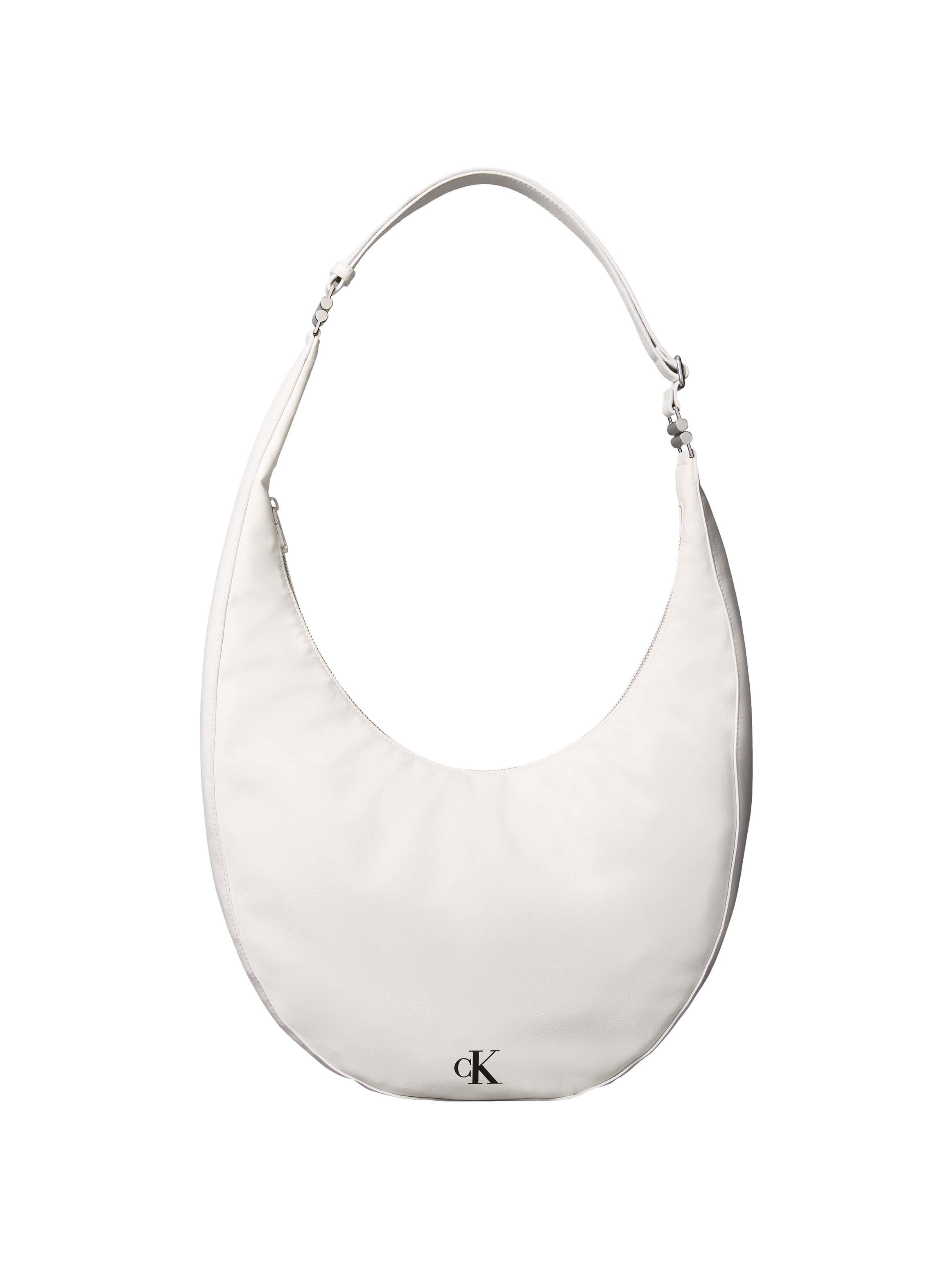 Calvin Klein Hobo BUCKLE CONVERTIBLE HOBO BAG, Schultertasche, Umhängetasche, Hobo Bag mit CK-Logo