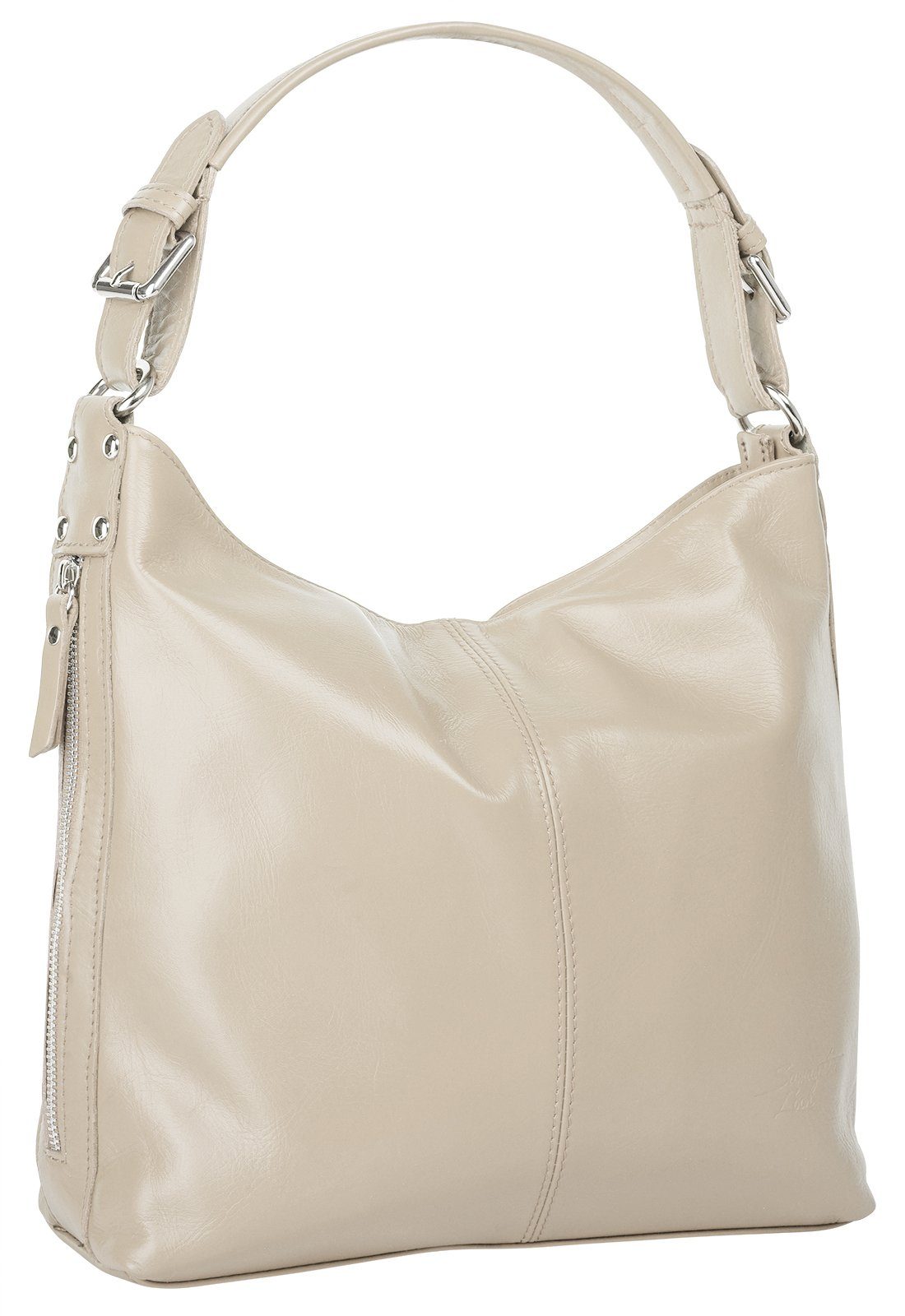 Samantha Look Henkeltasche, echt Leder, Made in Italy