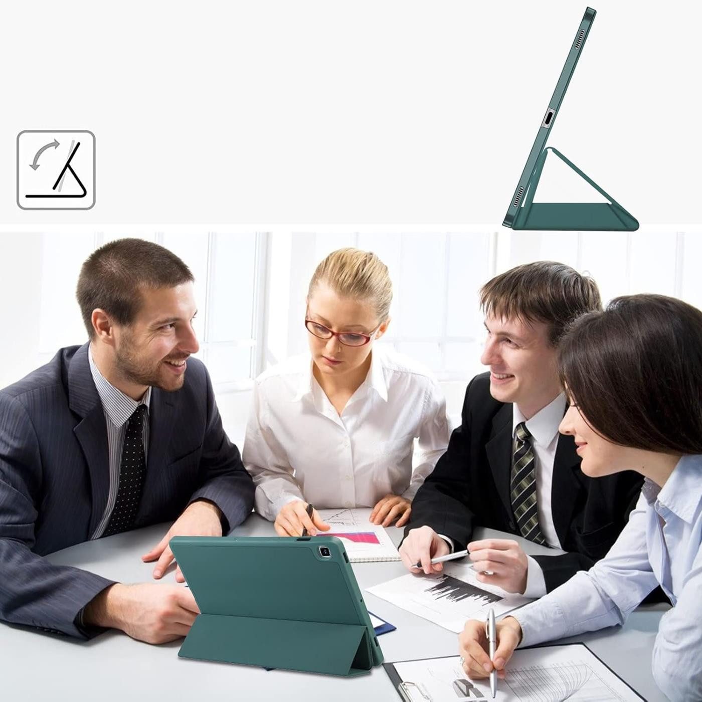 CoolGadget Tablet-Hülle Smart Cover für Samsung Galaxy Tab S6 Lite P615 32,5 cm(12,8 Zoll), Schutz Tasche aufstellbar mit Stift Halter für Galaxy Tab S6 Lite P615