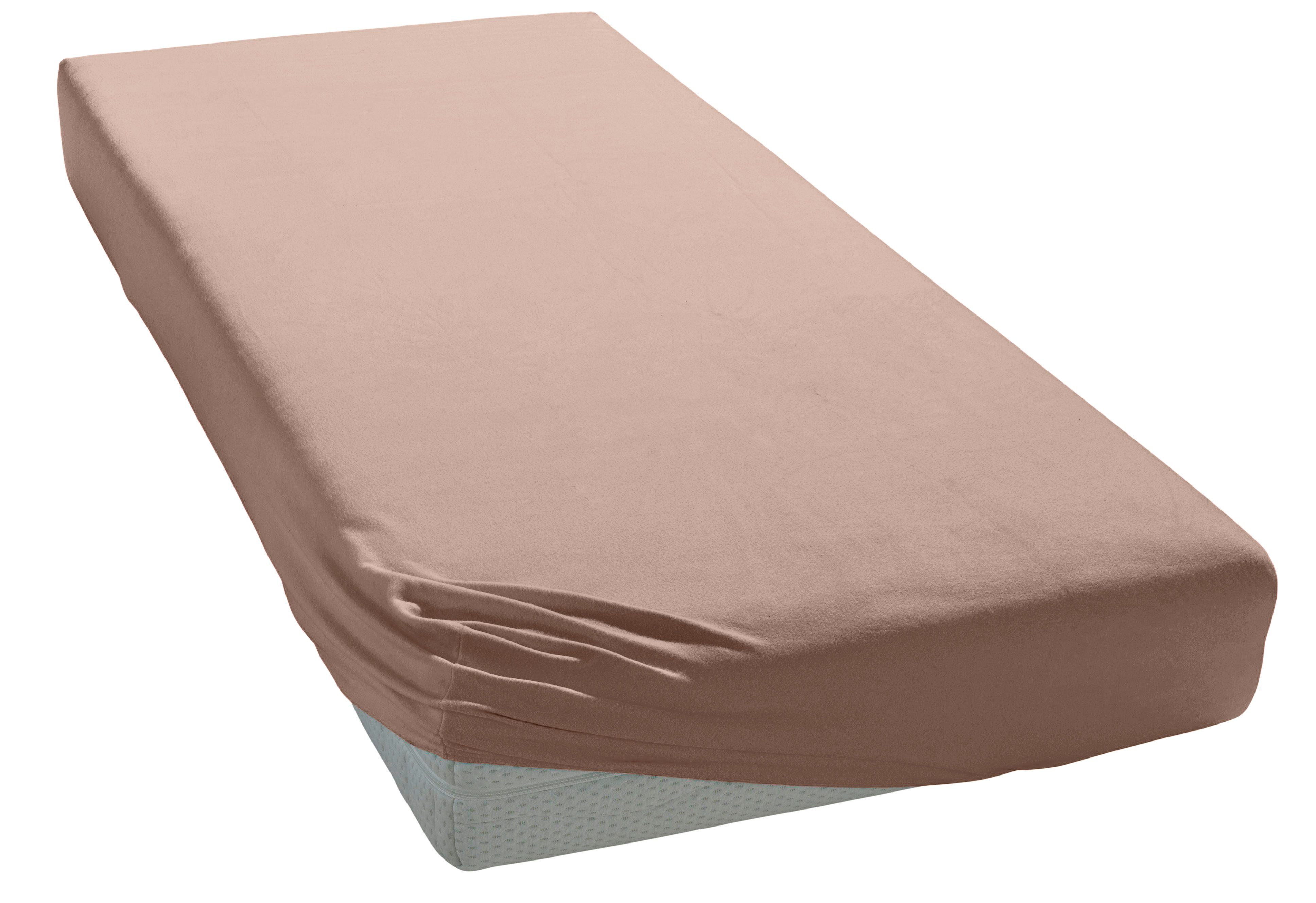 my home Натяжные простыни PAPRIKA, Microfaser-Jersey, Gummizug: rundum, (1 Stück), Простыни, Laken, in zwei Qualitäten: Fleece & Jersey, 100% Polyester