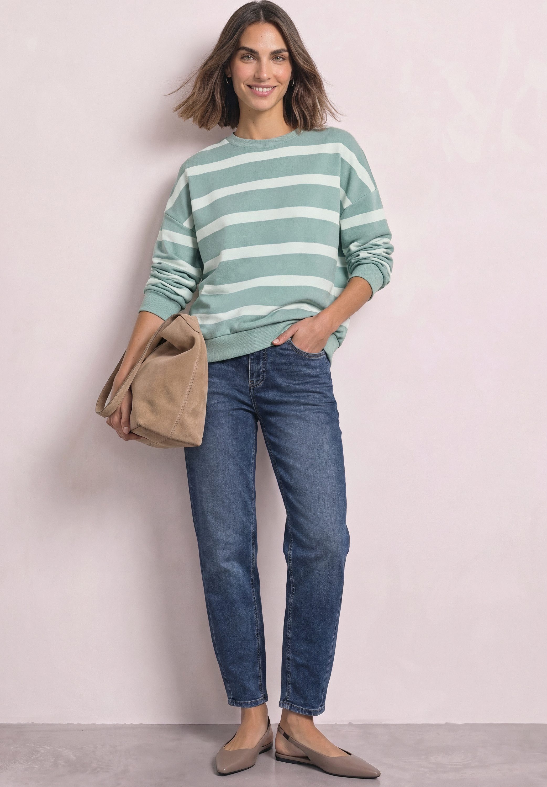 STREET ONE Sweatshirt im Streifen-Design