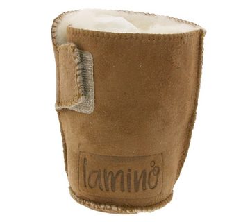 lamino lamino Lammfell-Boots flauschige Winter-Boots Kinder Stiefel Winter-Schuhe Braun Stiefel