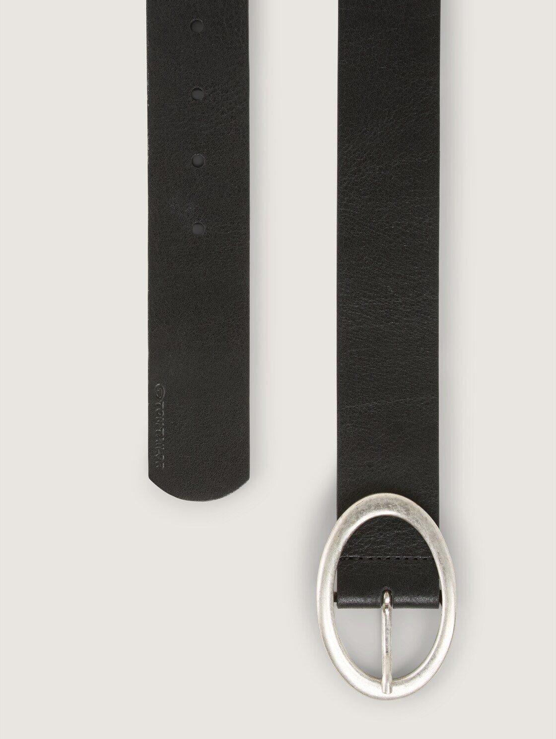 TOM TAILOR Ledergürtel Belts TTRUBY Ledergürtel mit ovaler Dornschließe