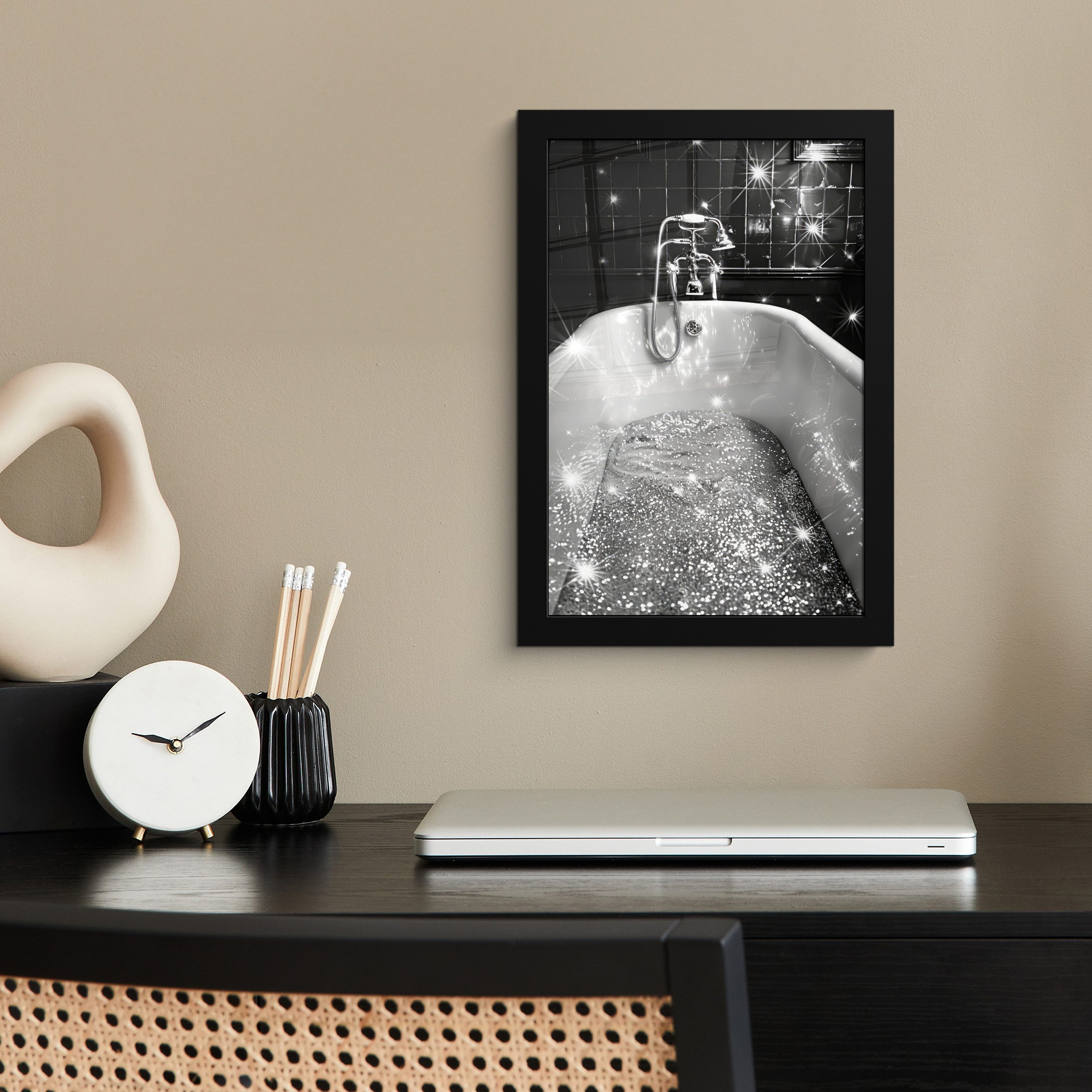MuchoWow Poster Badewanne - Glitter - günstig online kaufen